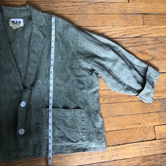 Flax Linen Blazer - Picture 5 of 6